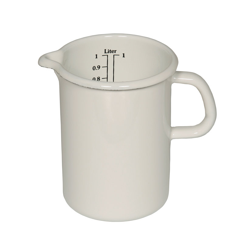 Riess Kelomat Küchenmaß "Weiss" aus Email | Wayfair.de